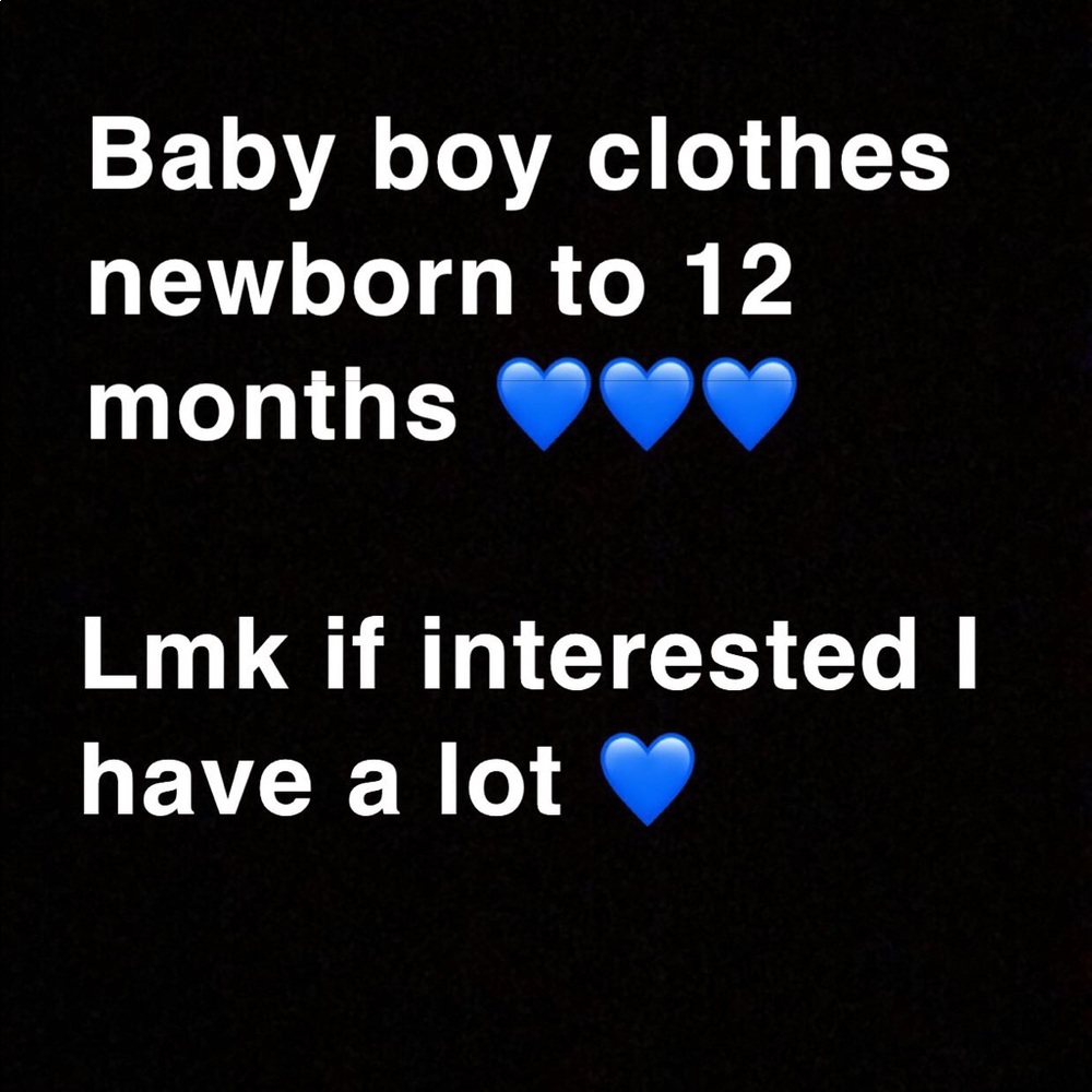 Baby boy clothes 💙 newborn to 12 months
